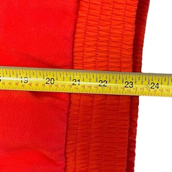 Athleta NWOT Zion Microfleece Jacket Bomber Full Zipper Bright Orange Size Small - Picture 10 of 10